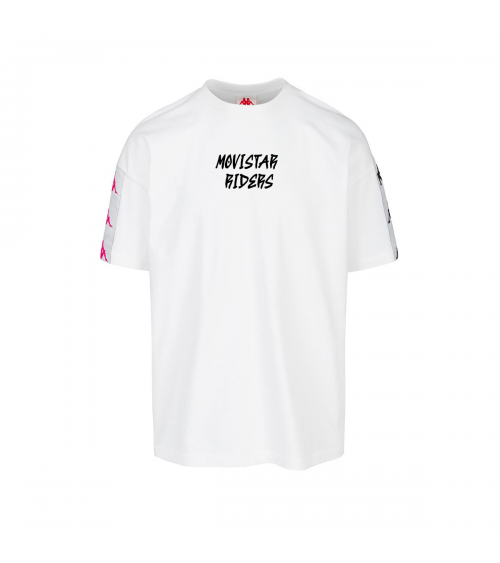 camiseta-movistar-riders-modelo-lilla-kappa-222-banda-jacquard-negra-rosa-eSports-videojuegos
