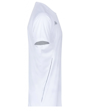 camiseta-padel-hombre-blanca-manga-corta-modelo-fanio-kappa-lateral