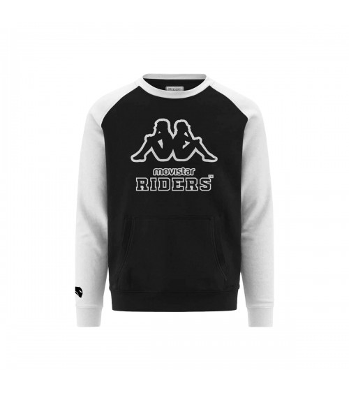 sudadera-movistar-riders-kappa-modelo-Zaimali-bicolor-blanco-negro-rider-esports-videojuegos